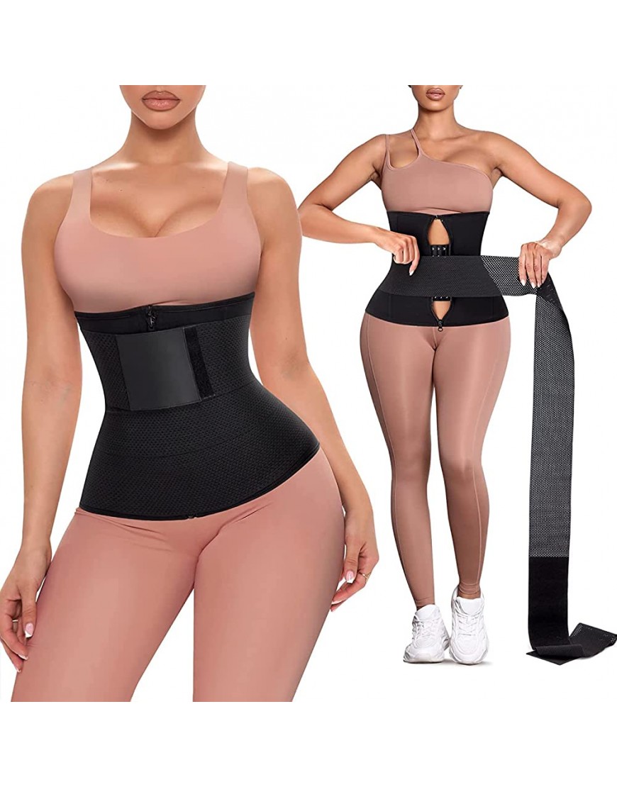 CHUMIAN Bauchweggürtel für Damen Fitness Gürtel Sauna Snatch Bandage Wrap Taillenformer Verstellbarer Neopren Schwitzgürtel Taille Trimmer - BYVFPV77