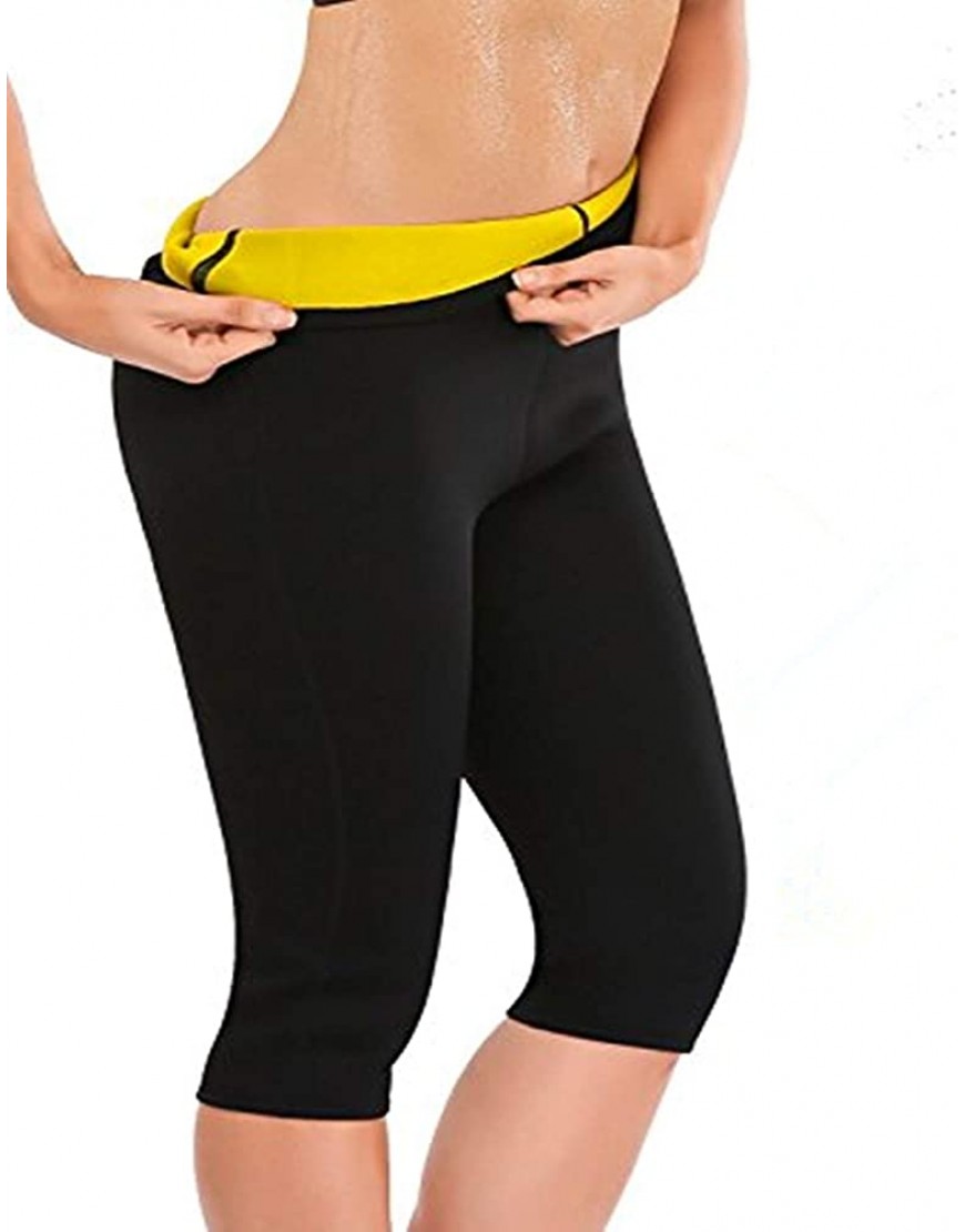 Damen Mädchen Hot Capri Shapers Pants Schwitzhose Fitnesshose Training Capri Schlank Hose Neopren - BBBZI367