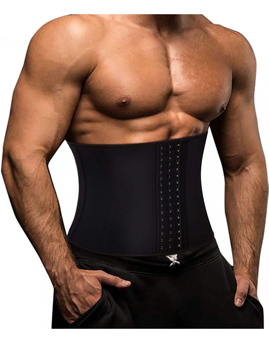 Gotoly Herren Bauchweggürtel Fitnessgürtel Body Shaper Schwitzgürtel Taillenmieder Verstellbarer Neopren Sauna Gürtel Gewichthebergürtel Rückenbandage - BNGKINQ5