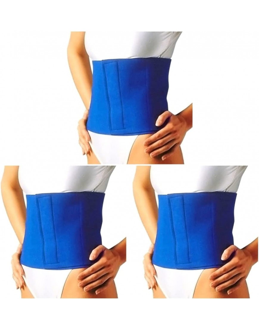 minkissy 3 Stücke Blau Pflege Massage Tragbare Elastische Taille Gesundheit Neopren Gürtel Abnehmen Band Gewichtsverlust - BPGBL2MW