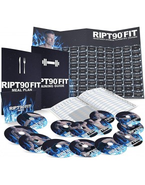 RIPT90 FIT: 90-Tage-Trainingsprogramm mit 12+1 Übungsvideos + Trainingskalender Fitness-Tracker & Trainingsanleitung und Ernährungsplan - BNCTFEBH