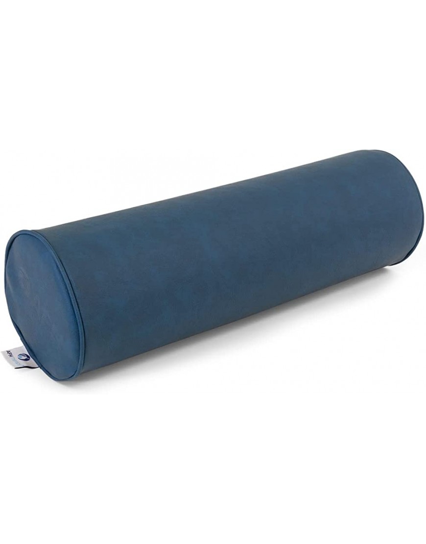 AFH Nacken- und Knierolle Quality | ca. 50 x 15cm | hochwertiger Kunstlederbezug blau -