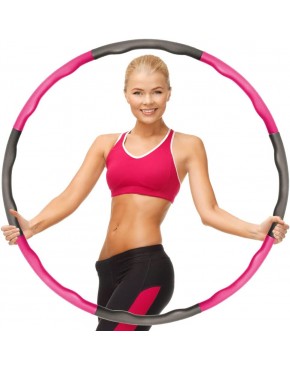 Likey Hula Hoop Reifen EIN 6-8-Teiliger Abnehmbarer Hula-Hoop-Reifen für Fitness Training Büro oder Bauchmuskelkonturen - BQZYDKMJ