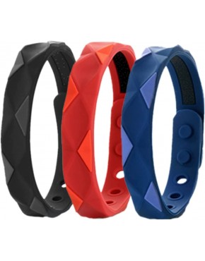 Redup Far Infrared Negative Ions Wristband Negative Ion Anti-static Adjustable Silicone Sport Bracelets Negative Ion Anti-static Sports Bracelet 3pcs color mixing - BSBFON34