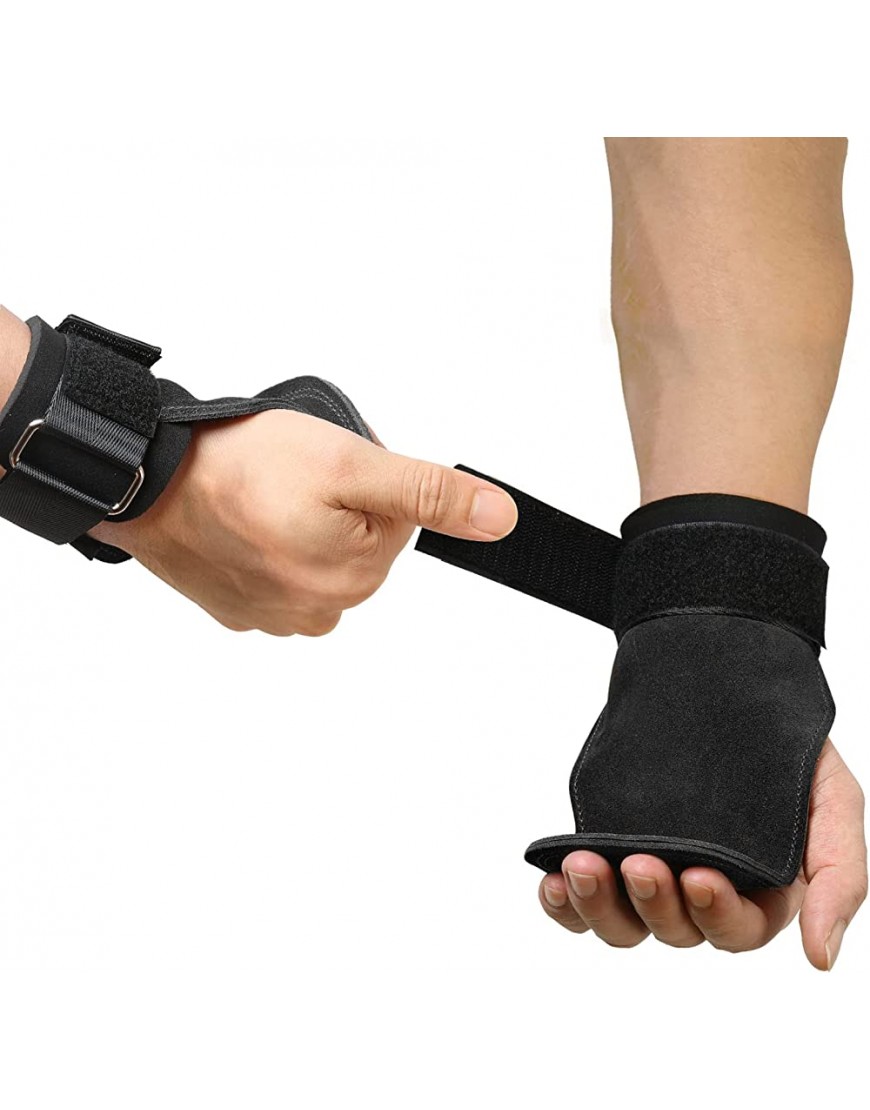 HILAEX Fitness Straps Lifting Zughilfen mit extra Grip Fitnesshandschuhe Trainingshandschuhe mit Handgelenk Unterstützung - BYFEX84Q