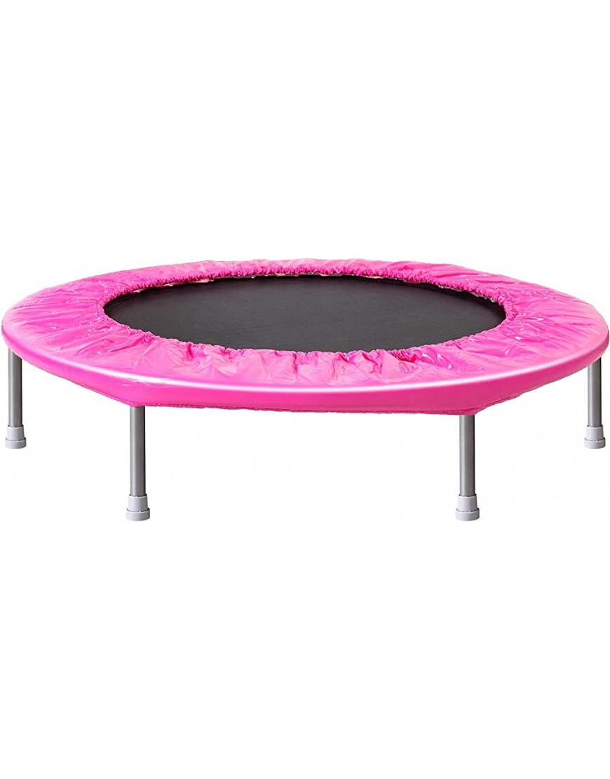 Mini-Trampolin Trampolin für Kinder Faltbares Indoor-Outdoor-Übungs-Sprungbett for Kinder-Erwachsene-Sport-Übungsgeräte-Trampoline Color : Pink Size : 96x45x19cm - BNJCUEMA