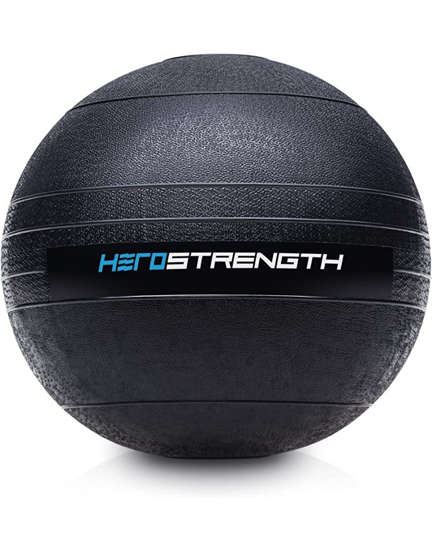 Hampton Fit HeroStrength® Slam Ball | Gewicht: 9 kg | Durchmesser: 22,9 cm | Farbe: Dunkelblau Schwarz -