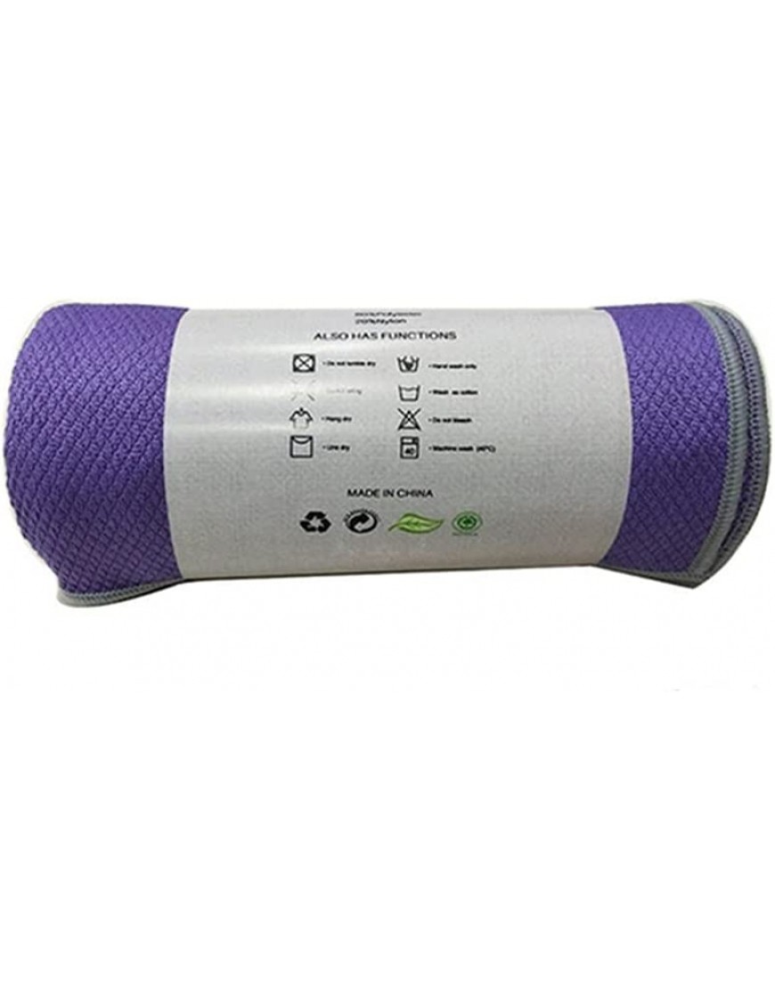 HEELPPO Yogahandtuch Sport Matte Fitness Microfaser Handtuch Schnell Trocknendes Superweiches Yogamatten-Handtuch Ideal Für Yoga Pilates Purple,- - BJMUVKK3