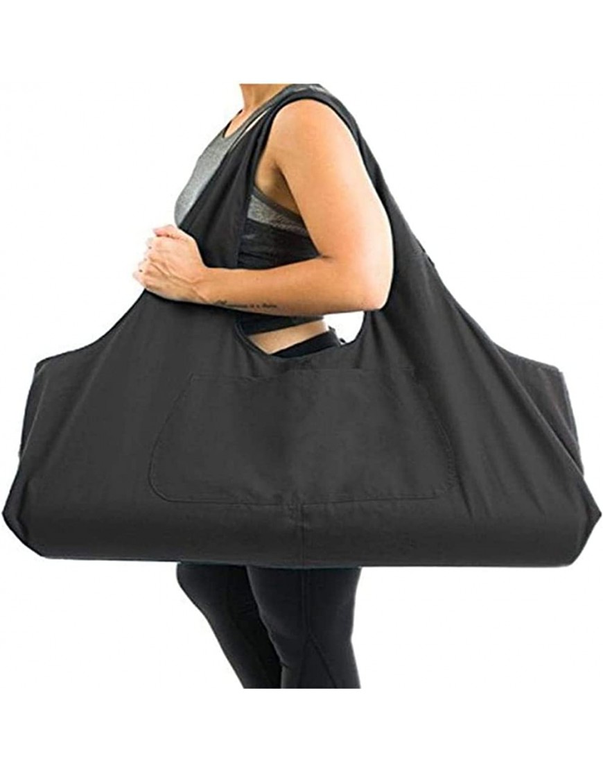Reißverschluss Yogamatte Tasche Groß Große Kapazität für Frauen und Männer Tragbare Leinwand Yoga Tasche All-in-One Yoga Matte Tasche mit Taschen - BYRUFVM3