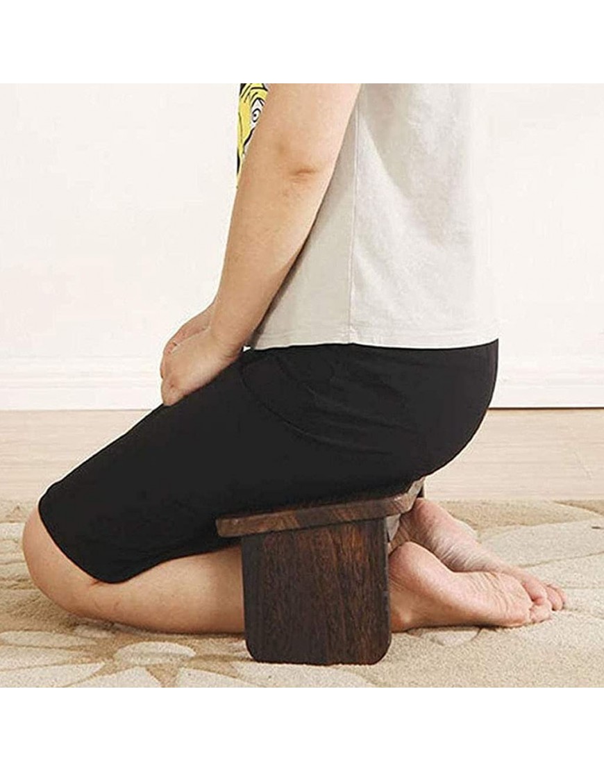 OIUYT Massivholz-Meditationsbank tragbarer Kniehocker abnehmbare Beine oder einklappbare Beine originelles ergonomisches Design - BJRPN5VM